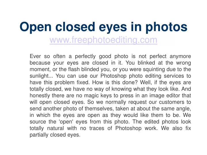 open closed eyes in photos www freephotoediting com