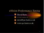 nVision Performance Tuning - slide 1