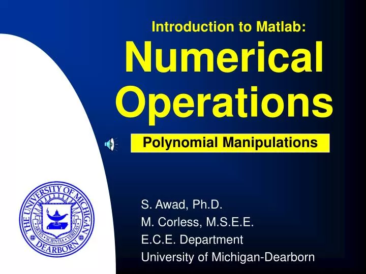 numerical operations