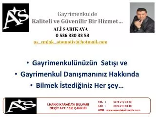 gayrimenkulde kaliteli ve g venilir bir hizmet