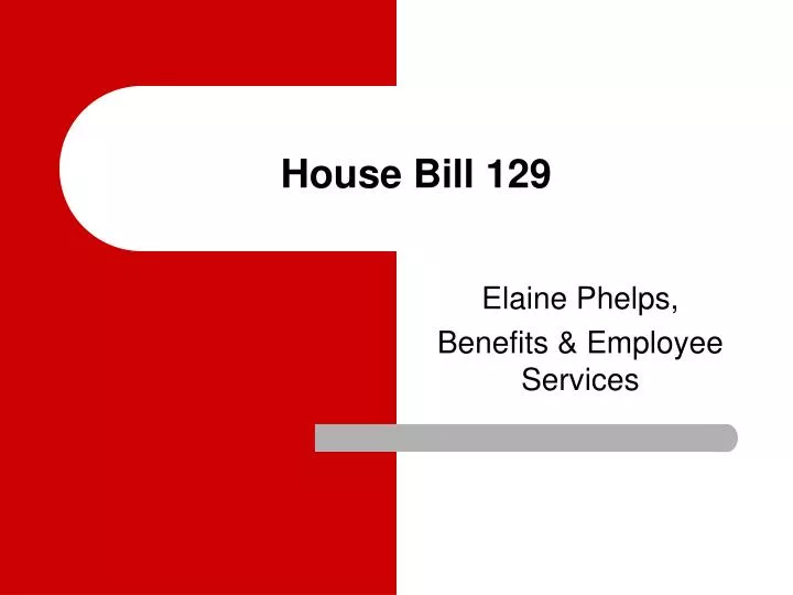 house bill 129