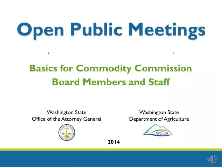 open public meetings