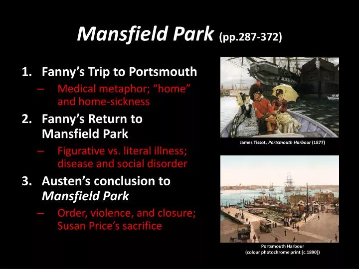 mansfield park pp 287 372