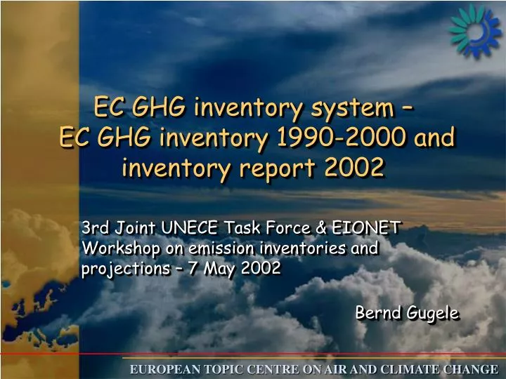 ec ghg inventory system ec ghg inventory 1990 2000 and inventory report 2002