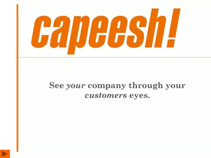 see your company through your customers eyes