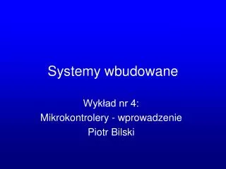 systemy wbudowane