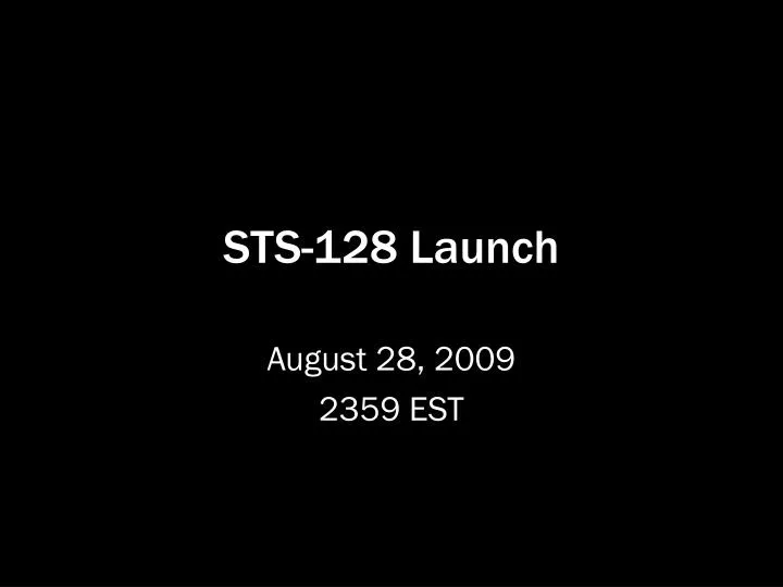 sts 128 launch