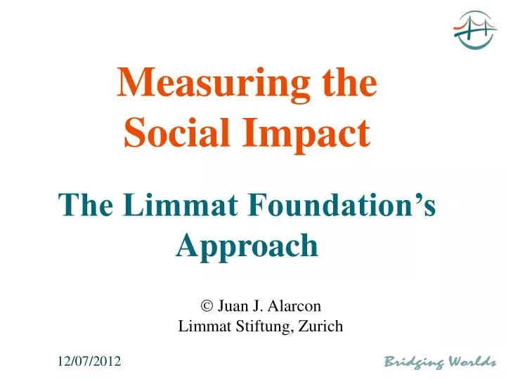 measuring the social impact the limmat foundation s approach