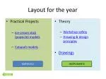 Layout for the year - slide 1