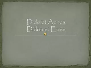 dido et aenea didon et en e