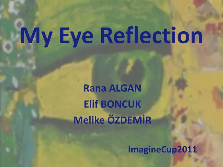my eye reflection