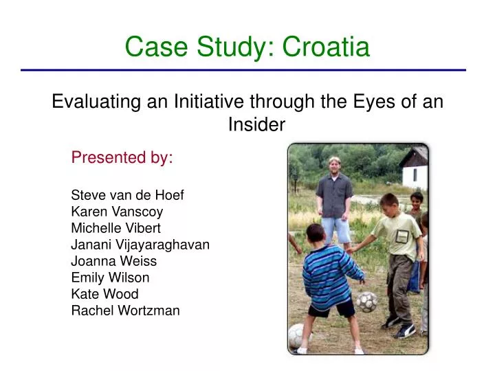 case study croatia