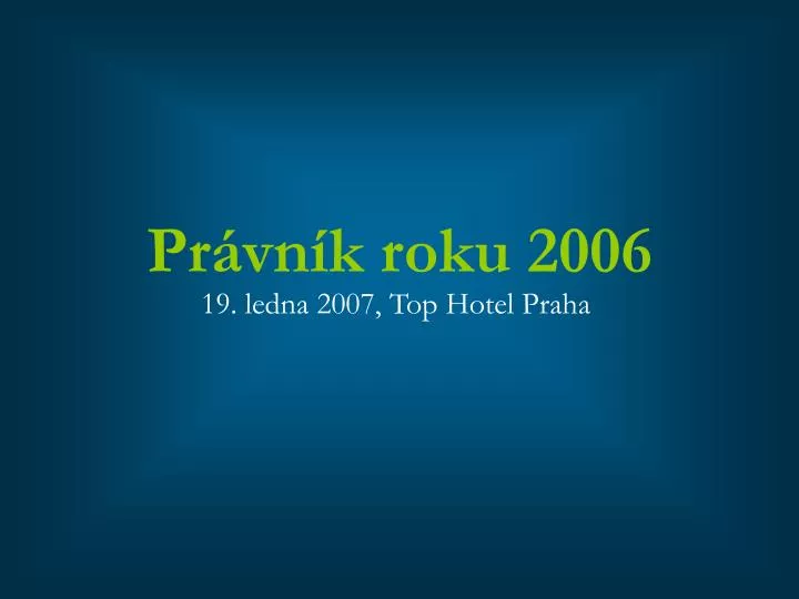 pr vn k roku 2006