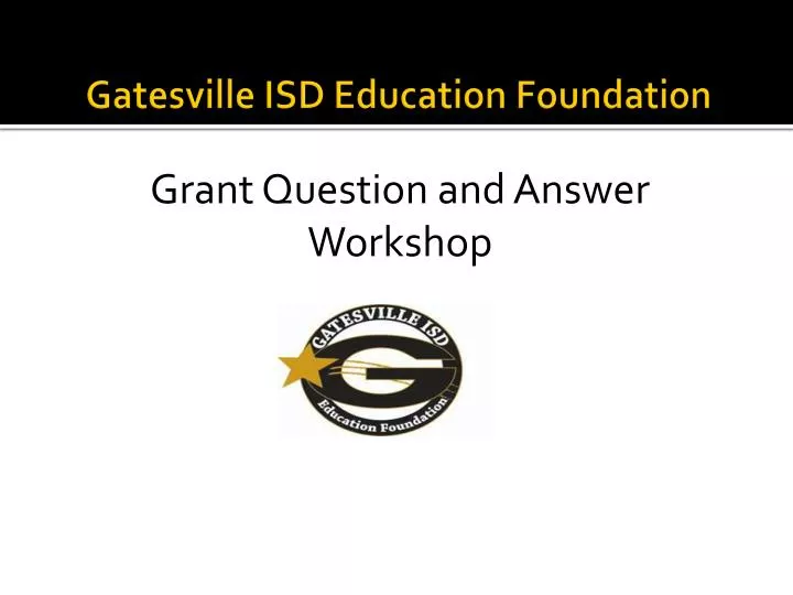 gatesville isd education foundation