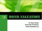 BOND VALUATION - slide 1