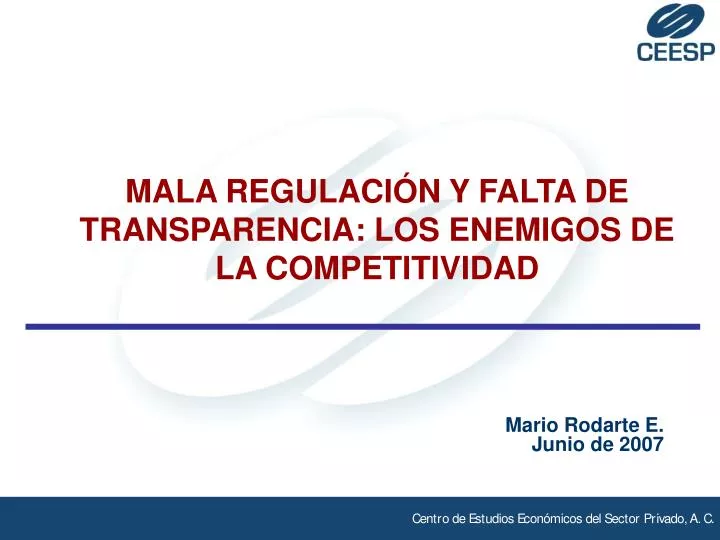 mala regulaci n y falta de transparencia los enemigos de la competitividad