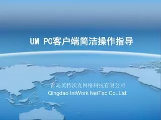 qingdao intwork nettec co ltd