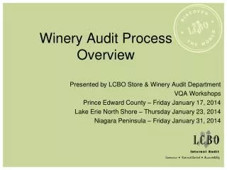 Winery Audit Process Overview