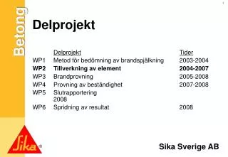 delprojekt