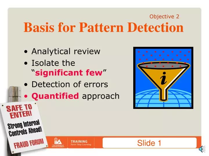 basis for pattern detection