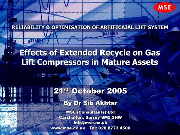 reliability optimisation of artificaial lift system