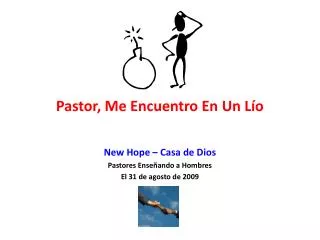pastor me encuentro en un l o