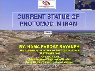 CURRENT STATUS OF PHOTOMOD IN IRAN