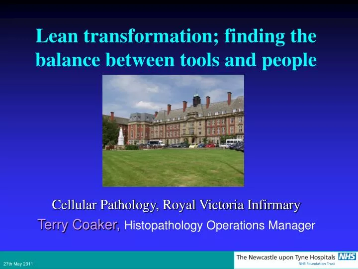 lean transformation finding the balance between tools and people