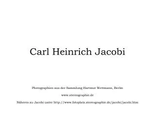 carl heinrich jacobi