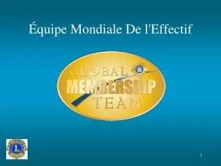 quipe mondiale de l effectif