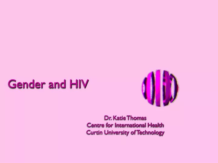 gender and hiv