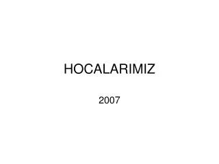 hocalarimiz