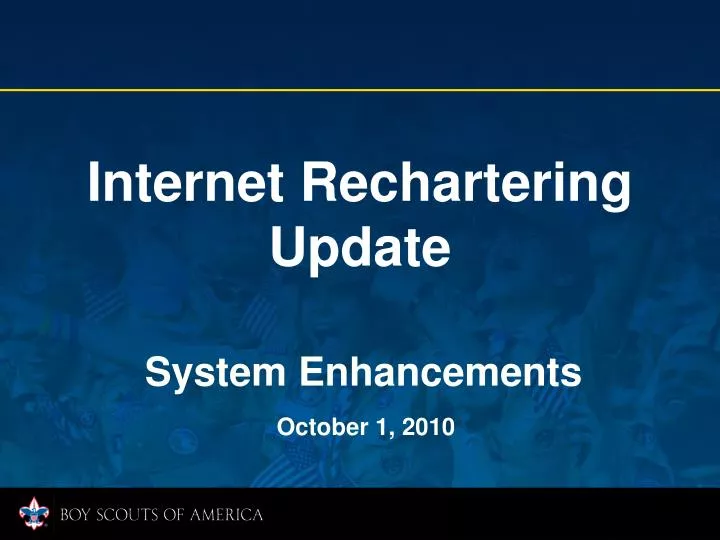 internet rechartering update