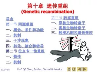 genetic recombination