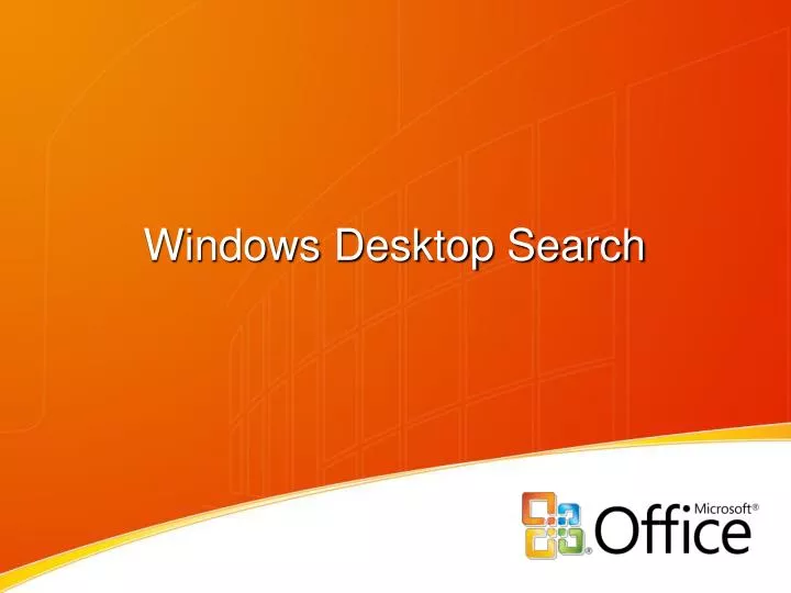 windows desktop search