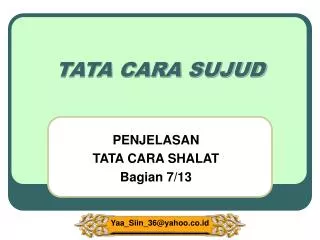 tata cara sujud
