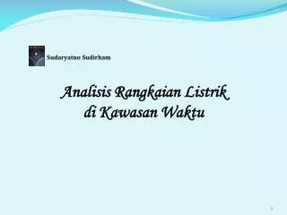 analisis rangkaian listrik di kawasan waktu