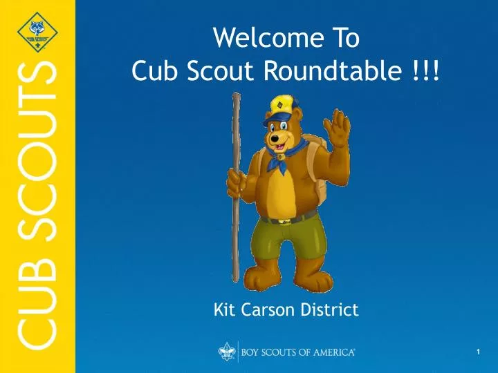 welcome to cub scout roundtable