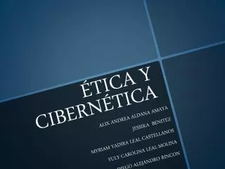 tica y cibern tica