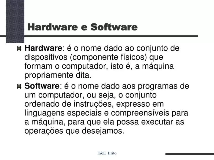 hardware e software