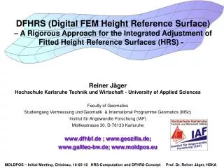 DFHRS (Digital FEM Height Reference Surface)