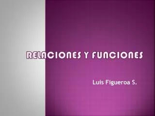relaciones y funciones
