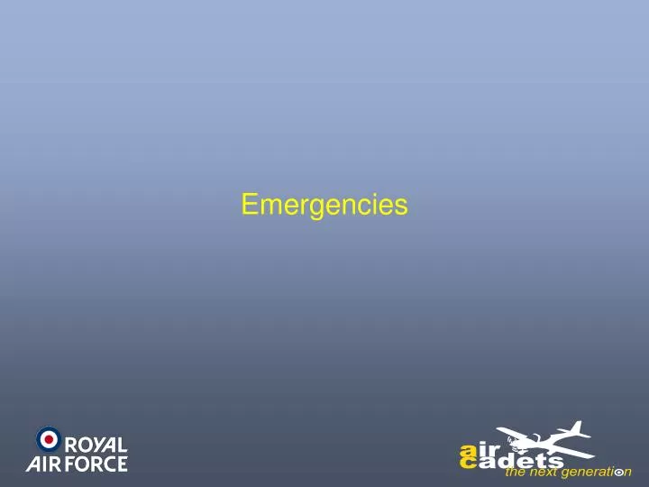 emergencies