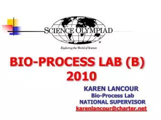 BIO-PROCESS LAB (B) 				2010