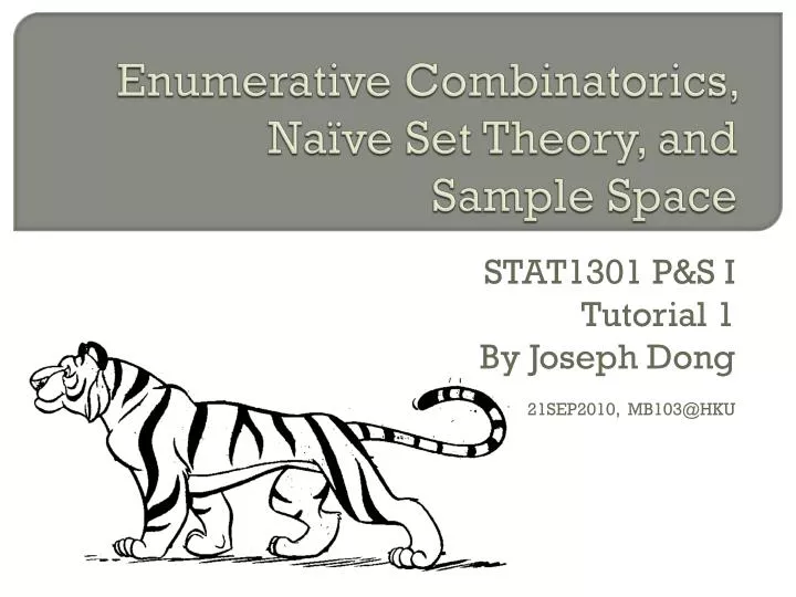 enumerative combinatorics na ve set theory and sample space