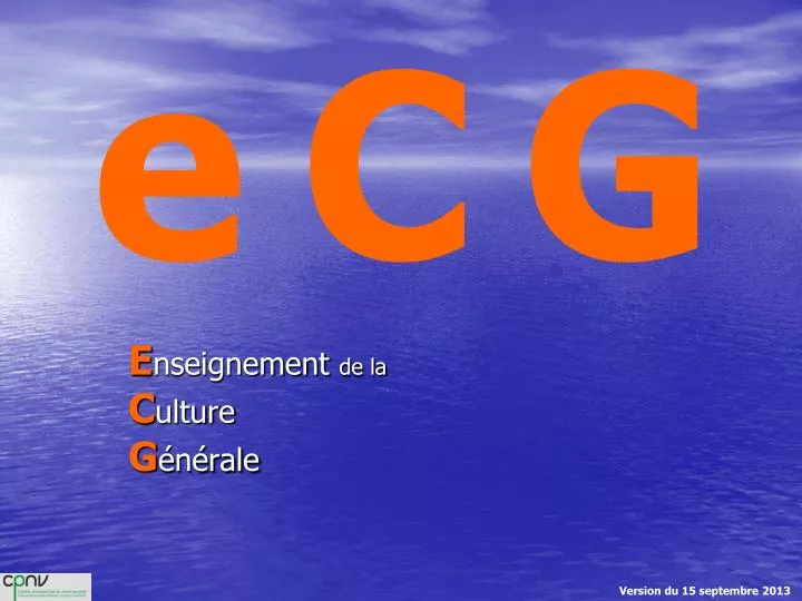 e nseignement de la c ulture g n rale