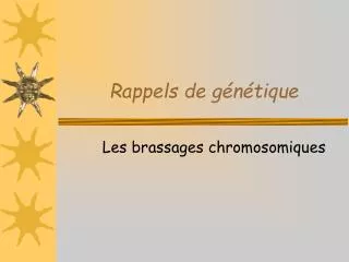 rappels de g n tique
