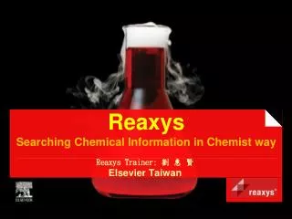 reaxys searching chemical information in chemist way
