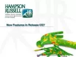 New Features in Release CE7 - slide 1