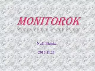monitorok